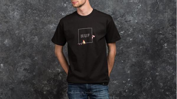 HUF x Pink Panther Shortsleeve Box Logo Tee Black