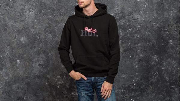 HUF x Pink Panther Overdyed Hoodie Black