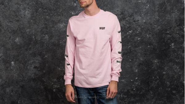HUF x Pink Panther Longsleeve Heads Tee Pink