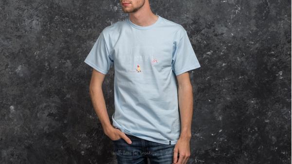 HUF x Pink Panther Shortsleeve Box Logo Tee Light Blue