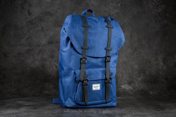 Herschel Supply Co. Little America Backpack Eclipse Crosshatch/ Black Rubber