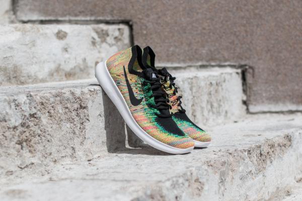 Nike Free Run Flyknit 2017 Black/ Black-Blue Lagon