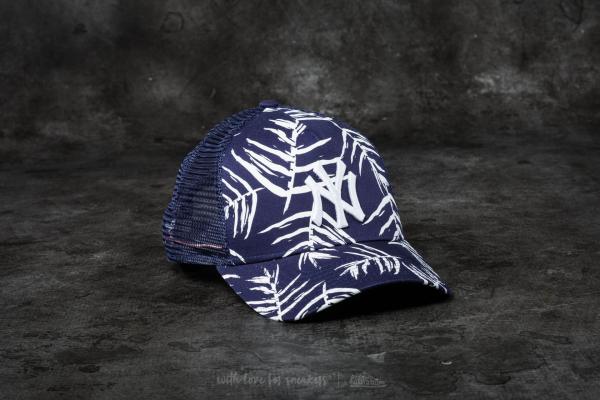 New Era Adjustable Sandwash Print New York Yankees Cap Navy/ White
