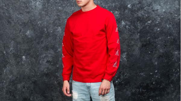 HUF Apparel 420 Triple Triangle Longsleeve Tee Red