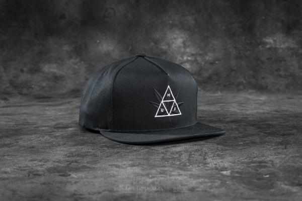 HUF Apparel 420 Triple Triangle Snapback Black