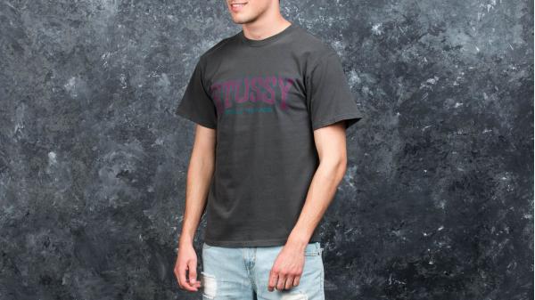 Stüssy Burly Threads Pigment Dyed Tee Black
