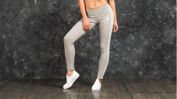 adidas 3 Stripes Leggings Medium Grey Heather