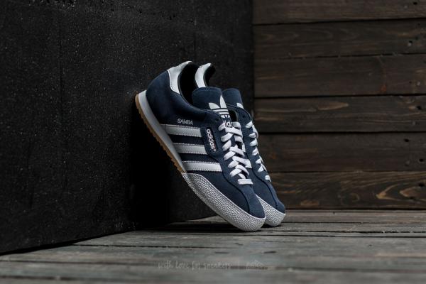 adidas Samba Super Suede Navy/ Footwear White