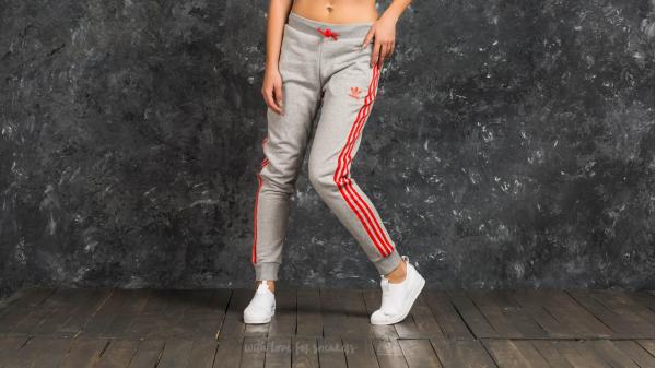 adidas Regular Cuffed Track Pants Medium Grey Heather
