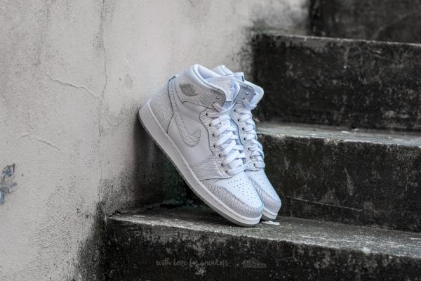 Air Jordan 1 Retro Hi Premium HC GG White/ White-Pure Platinum
