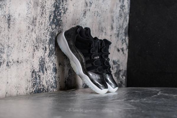 Air Jordan 11 Retro Low BG Black/ White-Metallic Silver