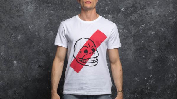 Cheap Monday Standard Stijl Skull Tee White