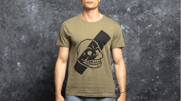 Cheap Monday Standard Stijl Skull Tee Khaki Green