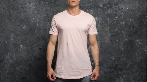 Urban Classics Shaped Long Tee Pink