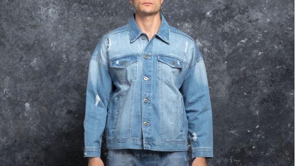 Urban Classics Ripped Denim Jacket Bleached