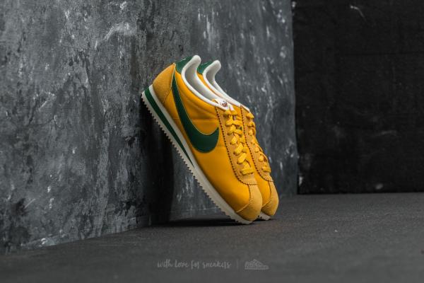 Nike Classic Cortez Nylon Premium Yellow Ochre/ Gorge Green-Sail