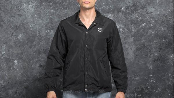 Pink Dolphin Portrait One Coaches Jacket Black