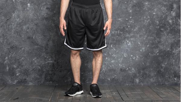 Urban Classics Stripes Mesh Shorts Black/ Black/ White