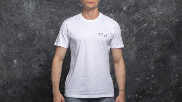 Polar Skate Co. Cut Out Fill Logo Tee White