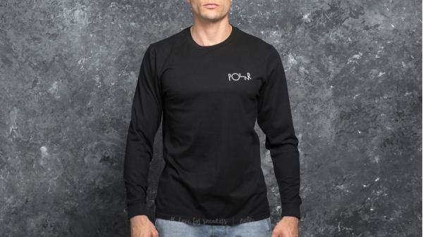 Polar Skate Co. Stroke Logo Longsleeve Tee Black