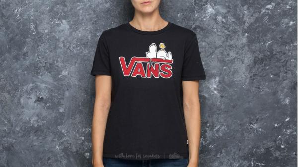 Vans x Peanuts Sleeping Snoopy Tee Black