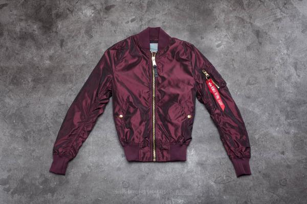 Alpha Industries MA-1 LW PM Iridium Wmn Burgundy