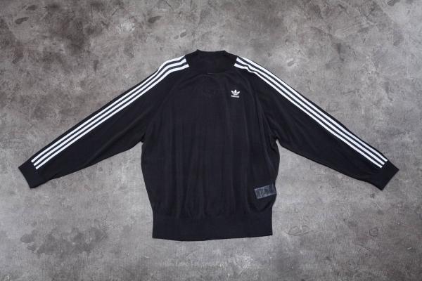 adidas 3 Stripes Sweater Black