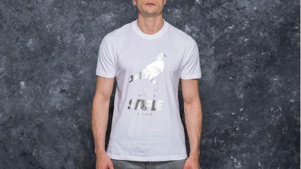 Staple Foil Pigeon Tee Silver