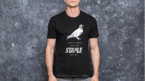 Staple Foil Pigeon Tee Black