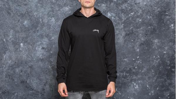 Stüssy Designs Longsleeve Hood Tee Black