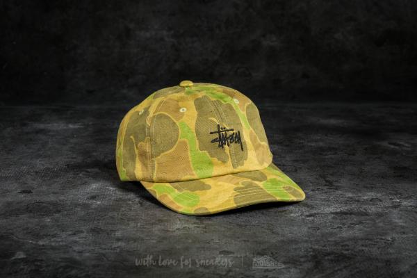 Stüssy Jacquard Camo Low Cap Brown