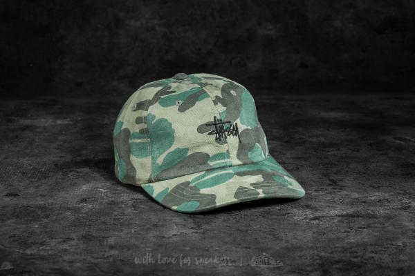 Stüssy Jacquard Camo Low Cap Green