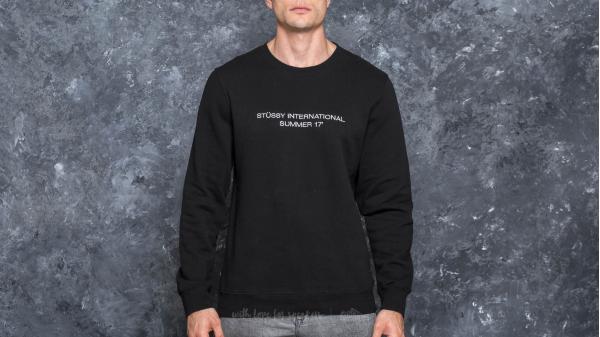 Stüssy International Summer Applique Crew Black