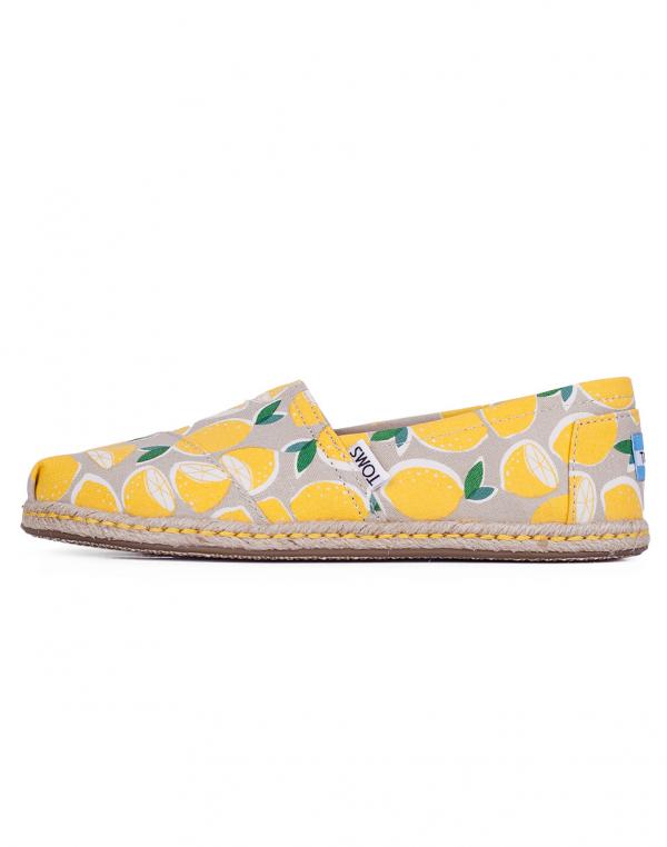 Espadrij Toms Classic Yellow Lemons