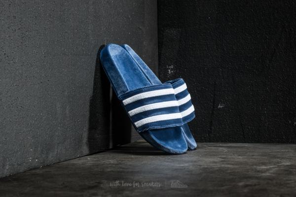 adidas Adilette Mystery Blue/ Footwear White/ Footwear White