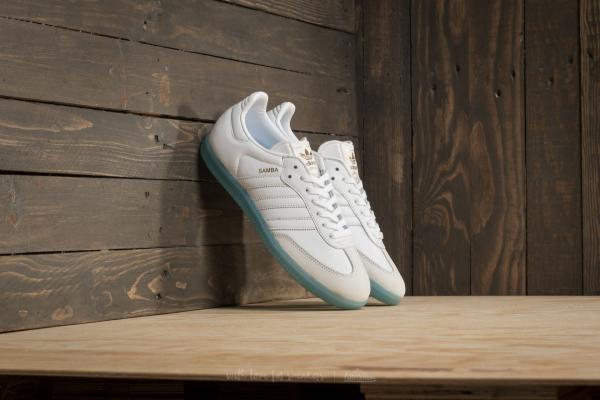 adidas Samba W Ftw White/ Ftw White/ Bright Cyan