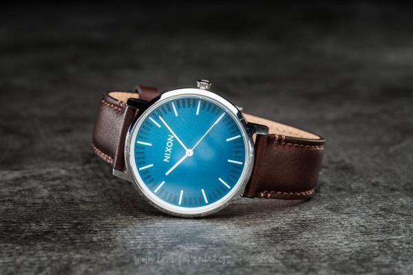 Nixon Porter Leather Navy/ Brown