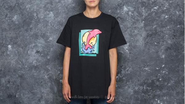 Pink Dolphin Leap Tee Black