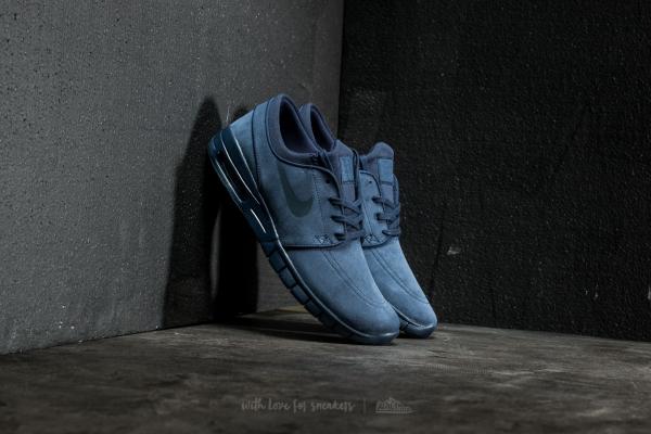 Nike Stefan Janoski Max Leather Obsidian/ Dark Obsidian