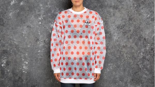 adidas Osaka Sweatshirt White/ Bold Orange