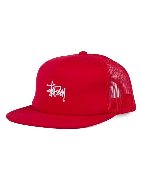 Stussy Puff Print Stock red