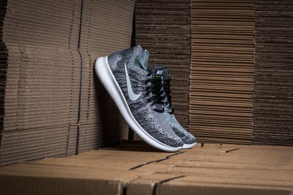 Nike Wmns Free RN Flyknit 2017 Black/ White-Volt