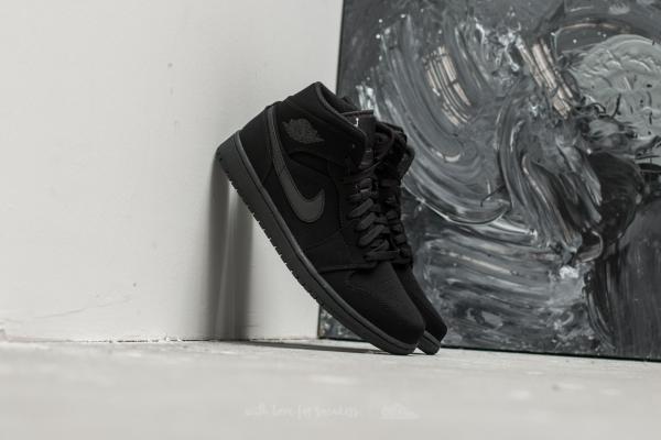Air Jordan 1 Mid Black/ White-Black