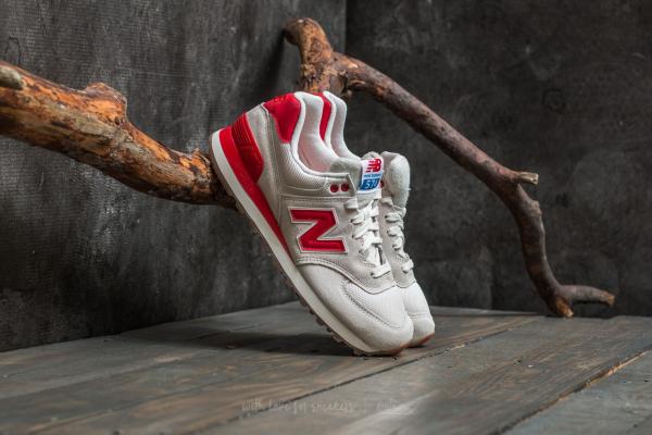 New Balance 574 Red/ Sea Salt