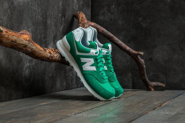New Balance 574 Green/ White