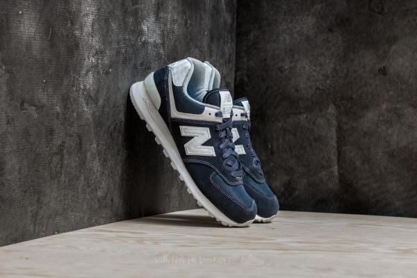New Balance 574 Navy/ White