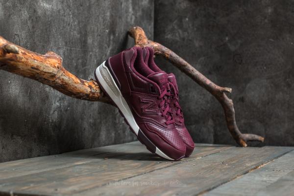 New Balance 597 Burgundy/ White