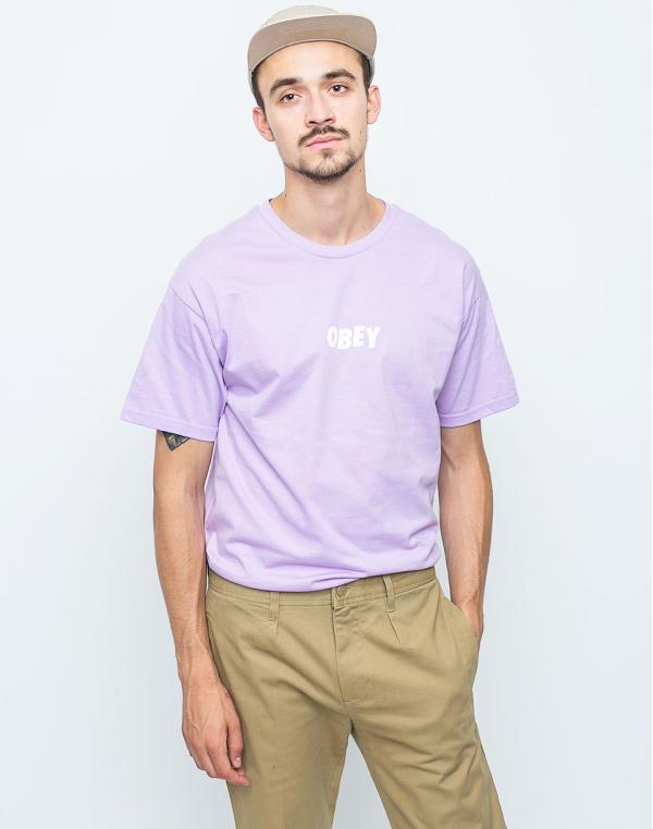 Logo tee Obey Jumbled Lavender