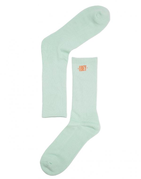 Ponožky Obey New Times Embroidery Mint / Peach