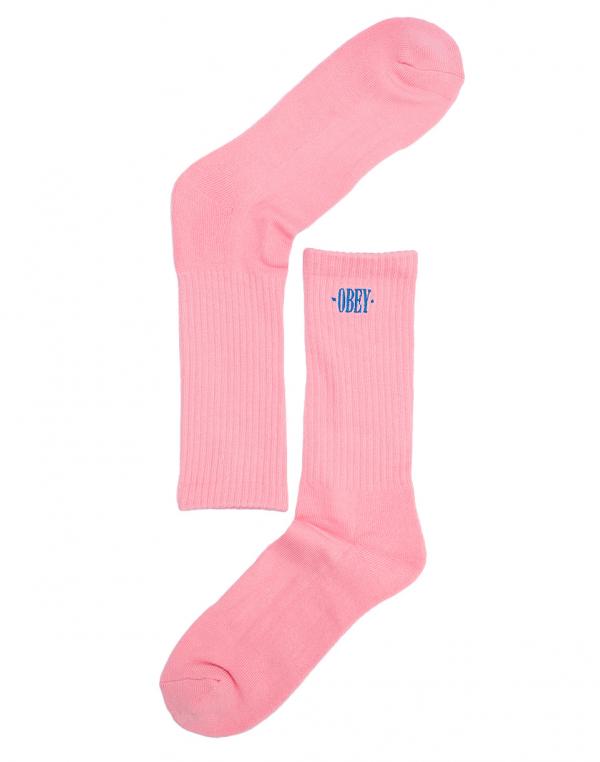 Ponožky Obey New Times Embroidery Pink / Blue